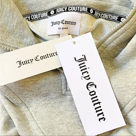 NWT*** Juicy Couture High Collar 1/2 Zip Top XL* - Picture 16 of 16